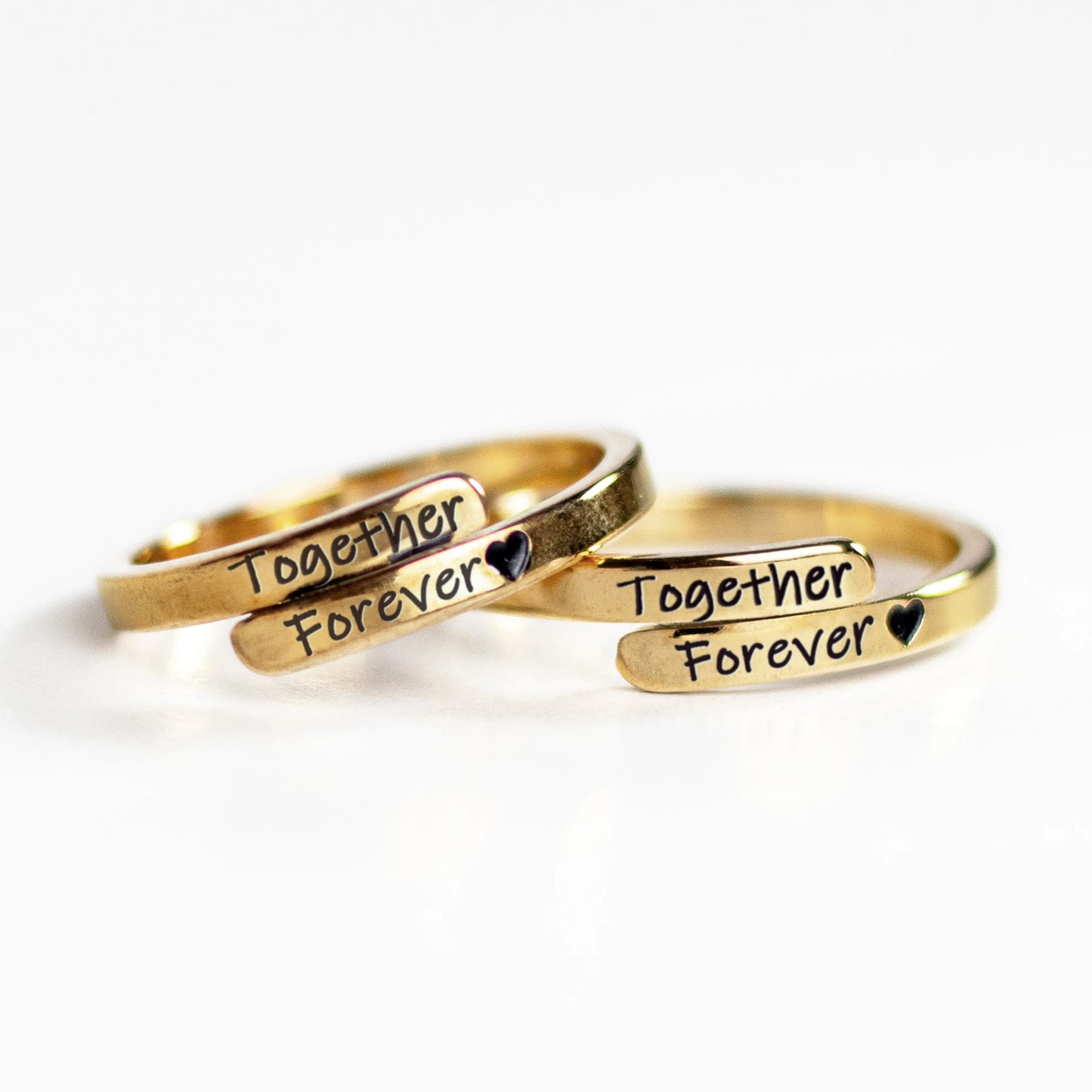 SIEMPRE JUNTAS PACK 2 ANILLOS + 2 COLLARES