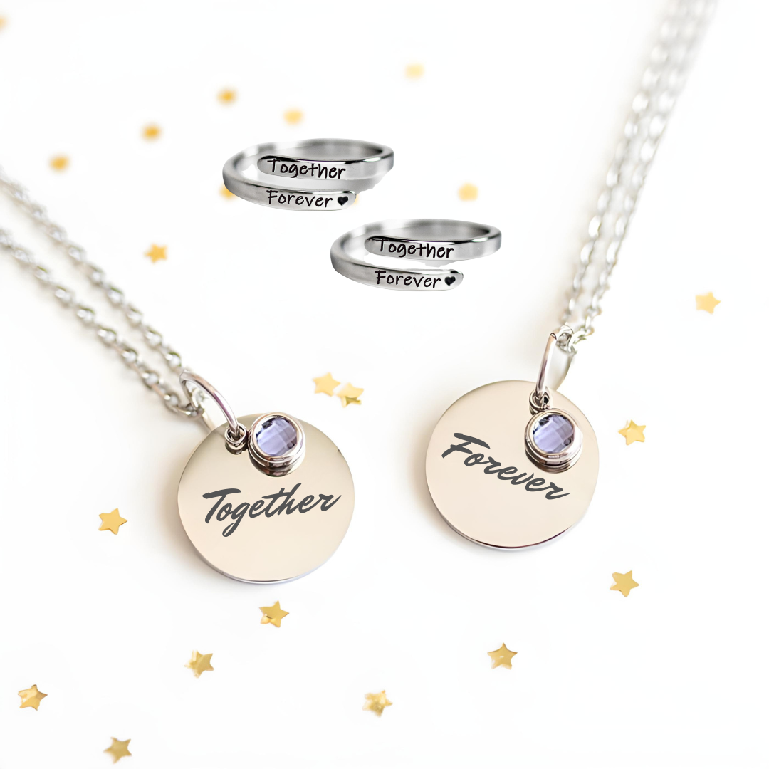 Eternal Together Forever Set | 2 Rings + 2 Neckaces