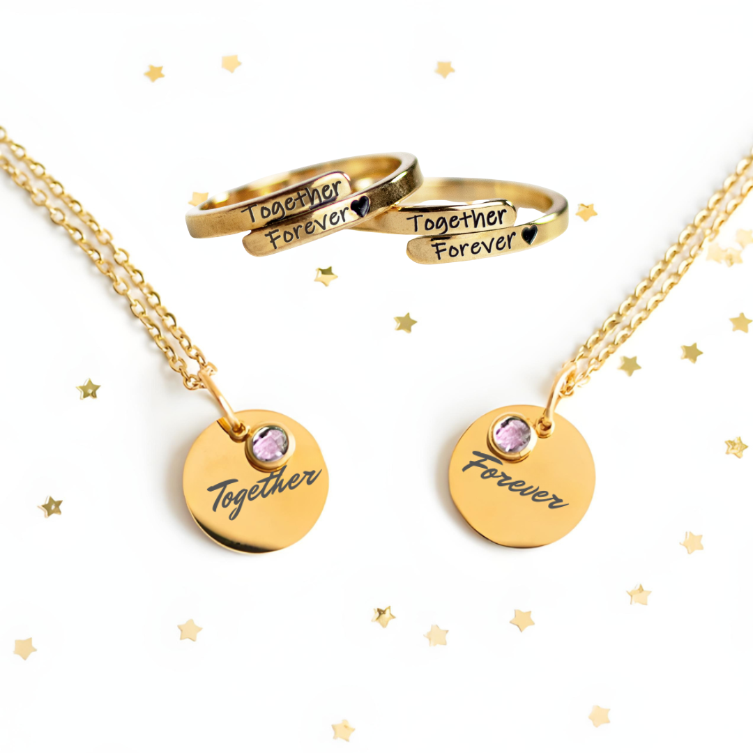 Eternal Together Forever Set | 2 Rings + 2 Neckaces